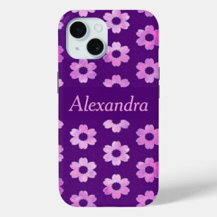 Coque Case-Mate iPhone Joli Motif de fleurs violettes
