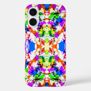 Coque Pour iPhone 16 Joli motif de peinture éclaboussée coloré