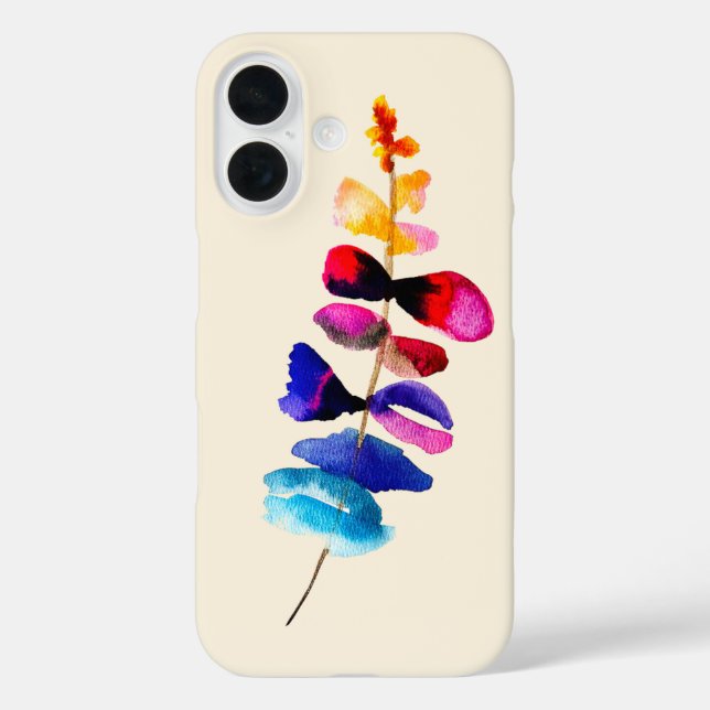 Coques Case-Mate iPhone Joli motif floral aquarelle (Verso)