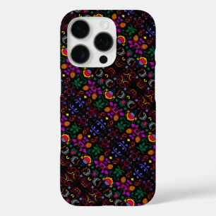 Coque iPhone 16 Pro Joli motif floral coloré 