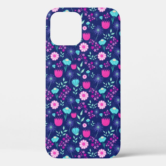 Coques Case-Mate iPhone Joli motif floral de fond (Verso)