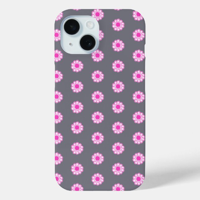 Coques Case-Mate iPhone Joli motif floral de fond (Verso)