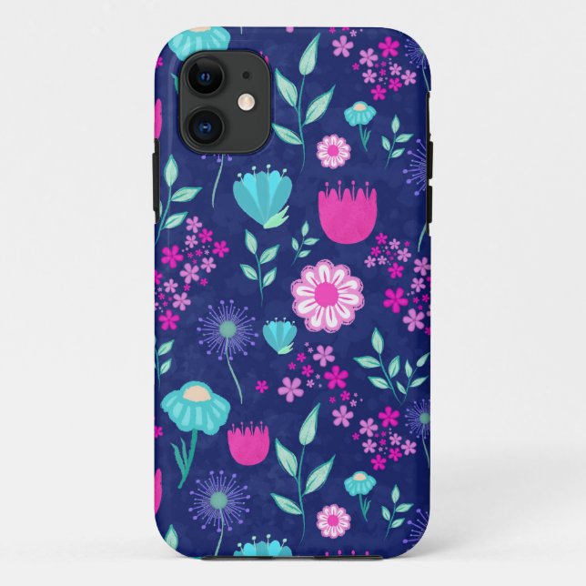 Coques Case-Mate iPhone Joli motif floral de fond (Dos)