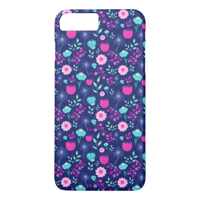 Coques Case-Mate iPhone Joli motif floral de fond (Dos)