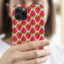 Joli motif fraise esthétique
