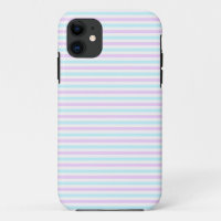 Joli motif girly à rayures rose pastel et sarcelle