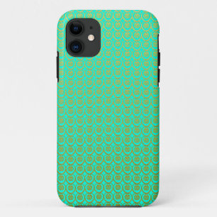 Coques Pour iPhone Joli motif or sur vert menthe