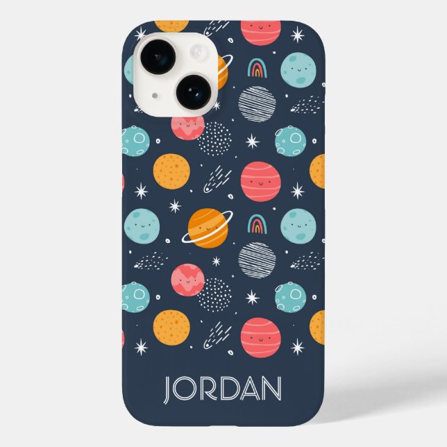 Coques Case-Mate iPhone Joli Motif Planète Souriante (Verso)