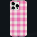 Coque iPhone 16 Pro Max Joli Motif rose En vichy rose Vintage<br><div class="desc">Boîtier téléphonique Vintage rose En vichy Motif</div>