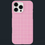 Coque iPhone 16 Pro Max Joli Motif rose En vichy rose Vintage<br><div class="desc">Boîtier téléphonique Vintage rose En vichy Motif</div>