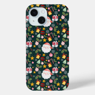 Coque Case-Mate iPhone Joli motif sans couture de Père Noël pour les fête