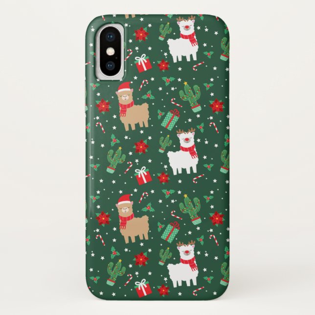 Coques Case-Mate iPhone Joli Noël Alpaca (Dos)