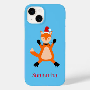 Coque Case-Mate iPhone Joli Noël Fox Nom personnalisé