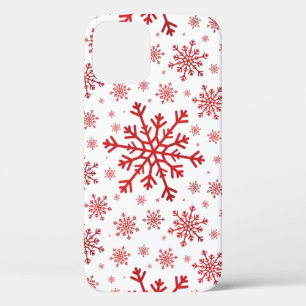 Case-Mate iPhone Case Joli Noël rouge Flammes de neige sur le Blanc d'hi