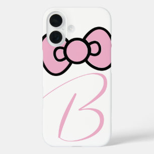 Coque Pour iPhone 16 Joli nœud rose fantaisiste
