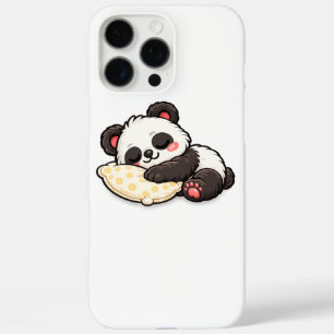 Coque iPhone 16 Pro Max Joli panda endormi avec oreiller