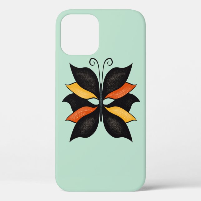 Coques Case-Mate iPhone Joli papillon Art Abstrait (Verso)