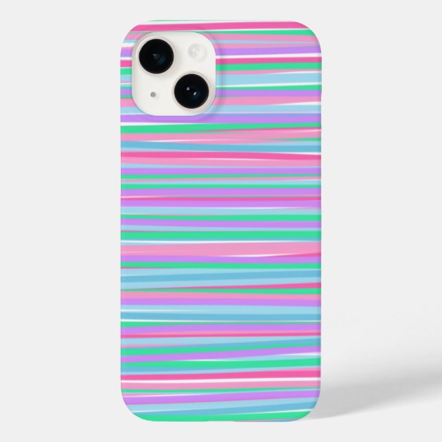 Coques Case-Mate iPhone Joli Pastel Stripes (Verso)