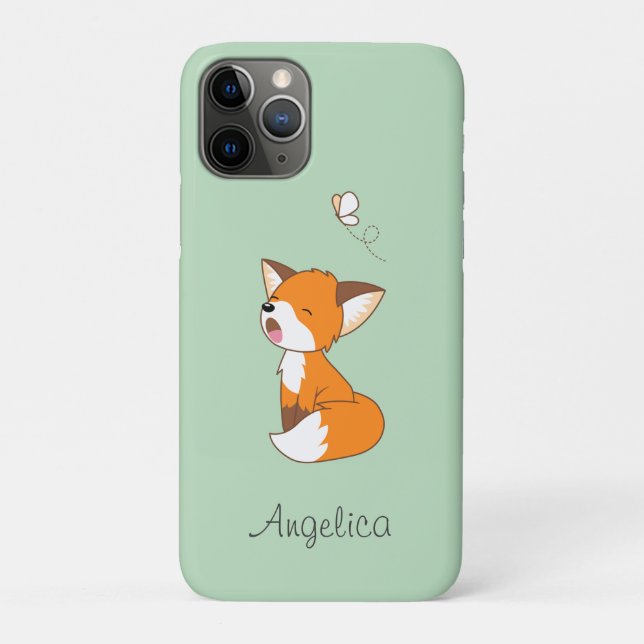 Coques Case-Mate iPhone Joli Petit Fox Sleepy (Dos)