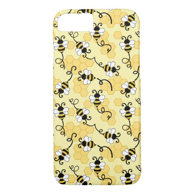 Coques Case-Mate iPhone Joli petit motif abeilles (Dos)