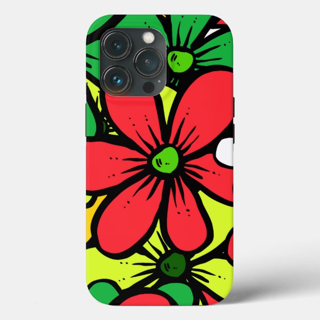 Coques Case-Mate iPhone Joli Regroupement lumineux de Fleurs d'été (Verso)