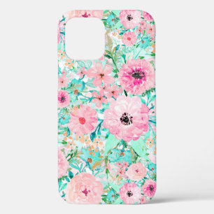 Case-Mate iPhone Case Joli rose et menthe Floral aquarelle Peinture à l