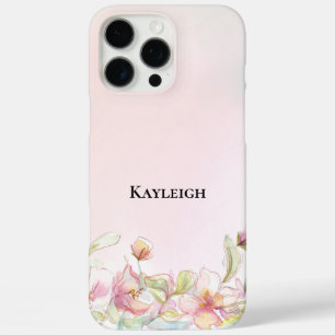 Coque iPhone 16 Pro Max Joli rose rose floral