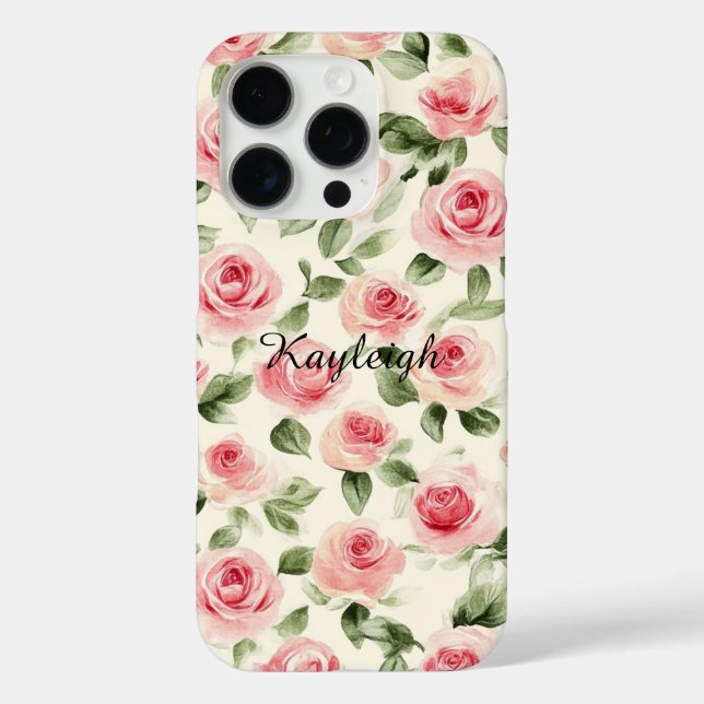 Coques Case-Mate iPhone Joli rose Roses Floral (Verso)