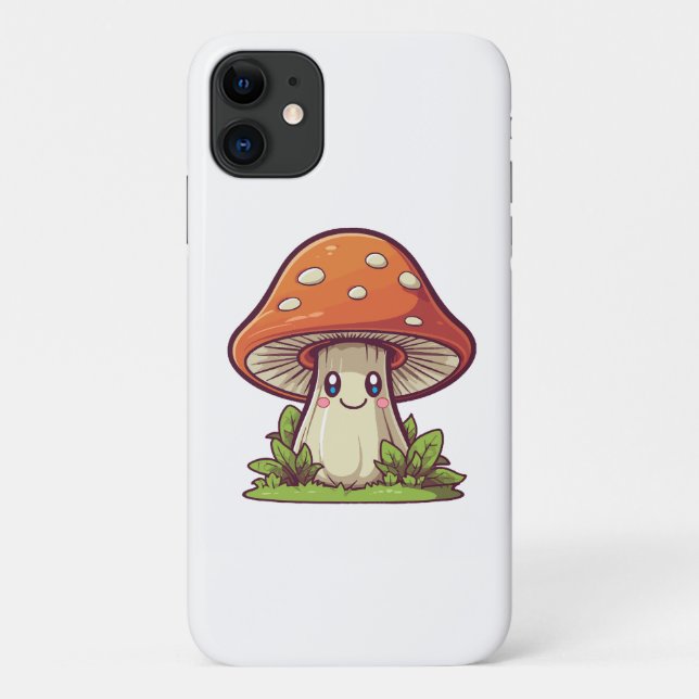 Coques Case-Mate iPhone Joli style kawaii, Cueillette de champignons (Dos)