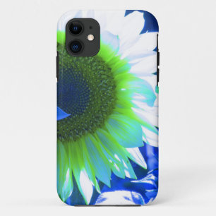 Coque Case-Mate iPhone joli tournesol teinté - bleu