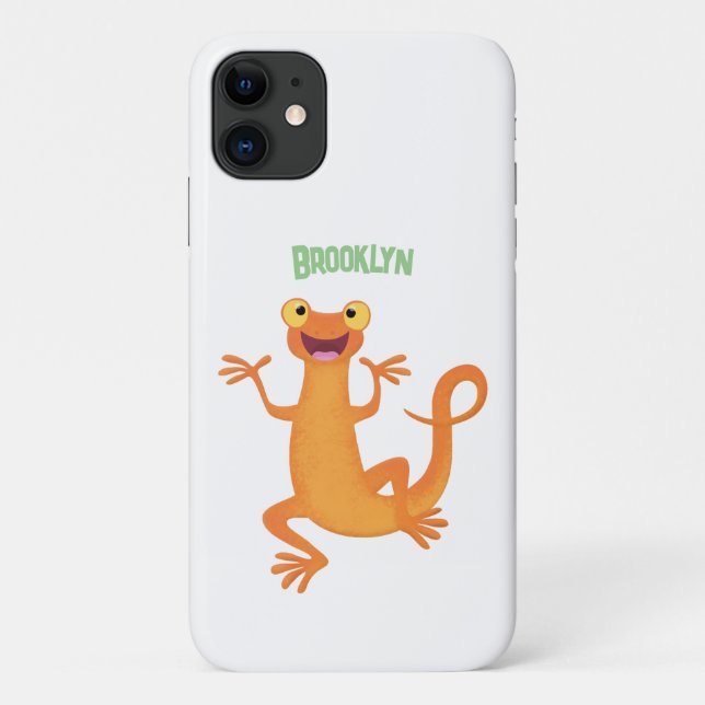 Coques Case-Mate iPhone Joli triton orangé joyeux (Dos)