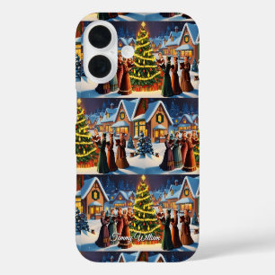 Coque Pour iPhone 16 Joli Vintage traditionnel Élégant Joyeux Noël