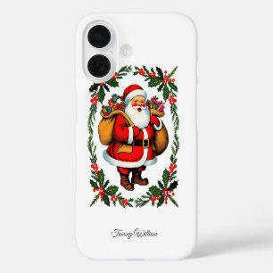 Coque Pour iPhone 16 Joli Vintage traditionnel Élégant Joyeux Noël