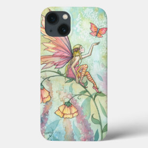 iPhone 13 Coque Jolie Art de Fée de Fleur Aquarelle Pastel