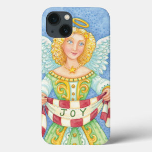 Etui iPhone Case-Mate Jolie bannière de Noël de dessin animé ange halo a