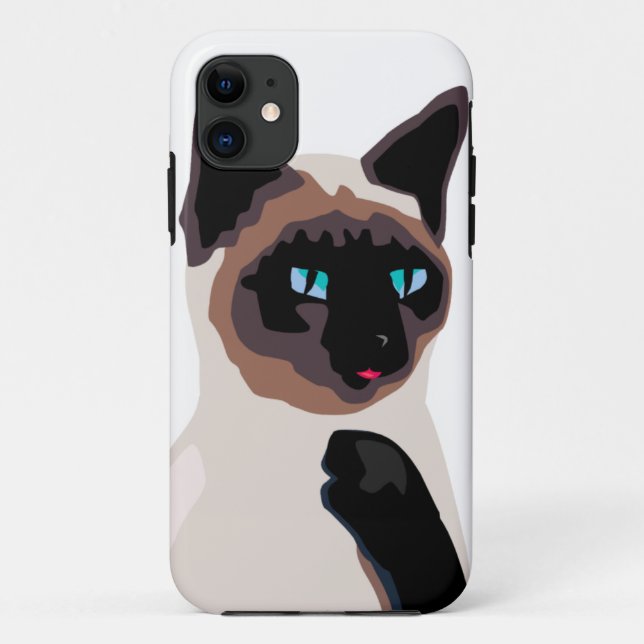 Coques Case-Mate iPhone jolie chatte siamese (Dos)