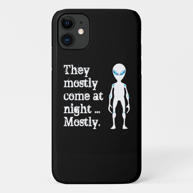 Coques Case-Mate iPhone Jolie citation alien blanche noire (Dos)