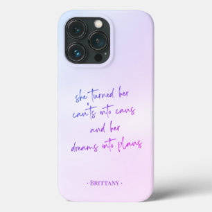 Case-Mate iPhone Case Jolie citation Pastel Dreams into Plans