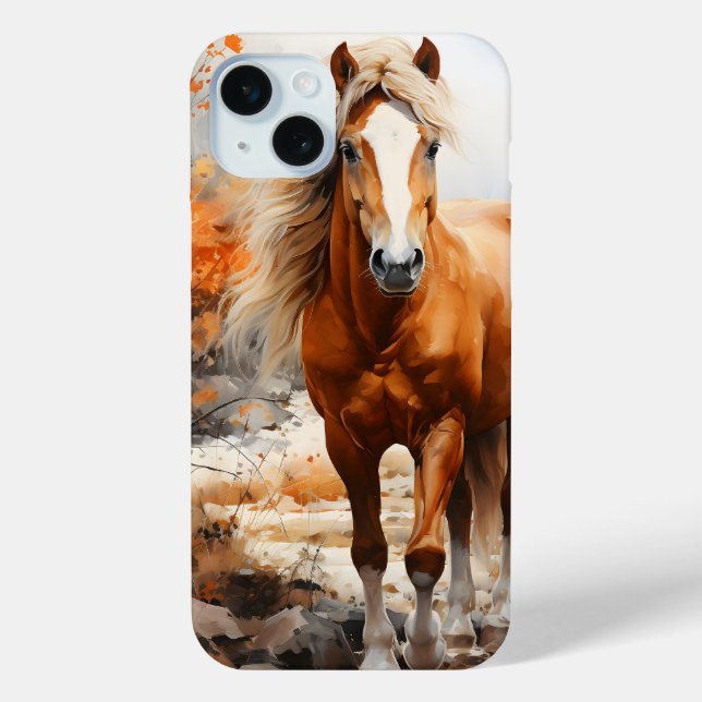 COQUES Case-Mate iPhone JOLIE COULEUR D'EAU CHEVAL THÈME CHEVAL (Verso)