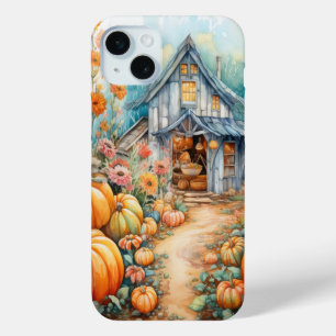 COQUE Case-Mate iPhone JOLIE COULEUR D'EAU TOMBE AUTOMNE BARN & CITROUILL