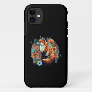 Case-Mate iPhone Case Jolie esthétique de renard floral Cottagecore pour