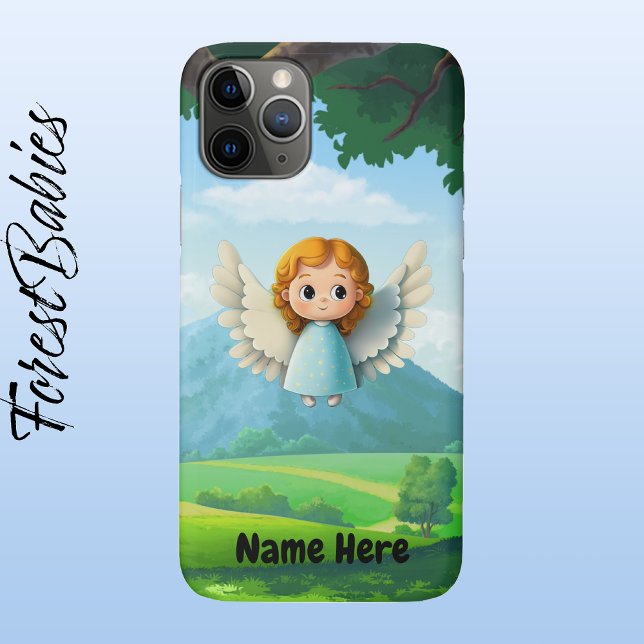 Coques Case-Mate iPhone Jolie fille céleste Angel adorable dessin graphiqu (👼🏻 Angel, ForestBabies Phone Case - Front)