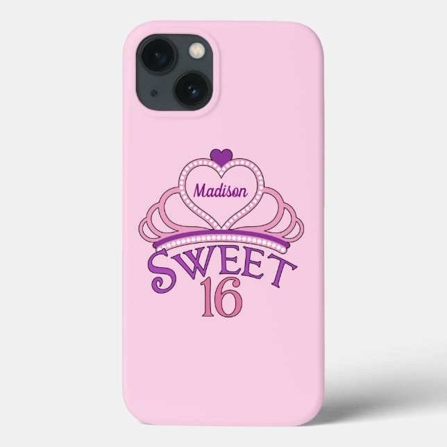 Coques Case-Mate iPhone Jolie fille d'anniversaire Sweet sixteen personnal (Verso)