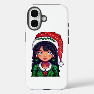 Coque Pour iPhone 16 Jolie fille de Noël