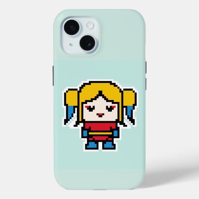 Coques Case-Mate iPhone Jolie fille pixellisée jetez oreiller poche montre (Verso)