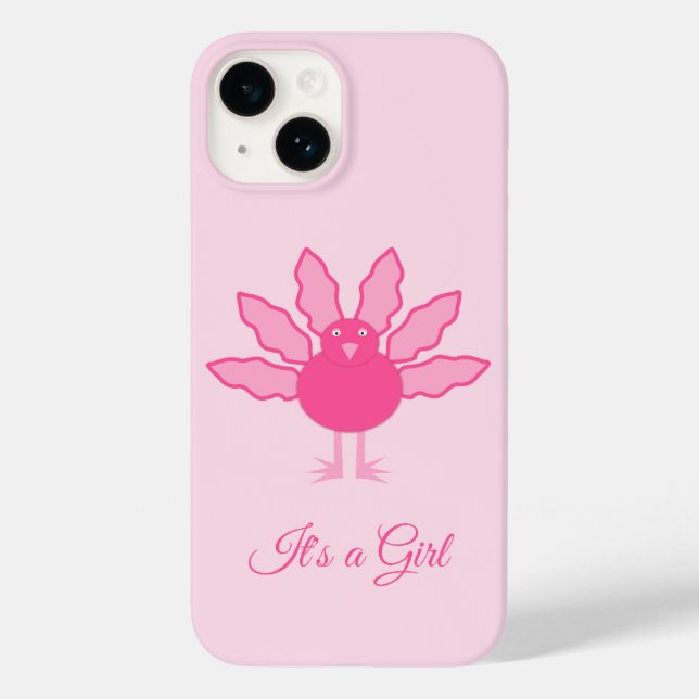 Coques Case-Mate iPhone Jolie fille rose Thanksgiving Turquie Custom (Verso)