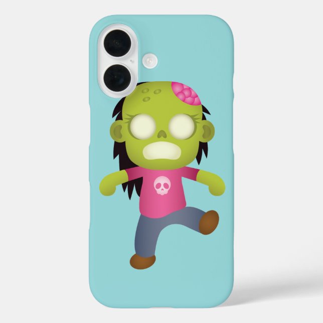 Coques Case-Mate iPhone Jolie fille zombie dessin animé (Verso)