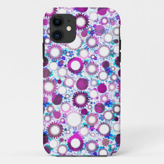 Coque iPhone 11 Jolie fleurs colorées soleil motif