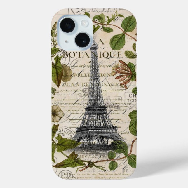 Coques Case-Mate iPhone jolie girly chic j'aime paris eiffel tower (Verso)