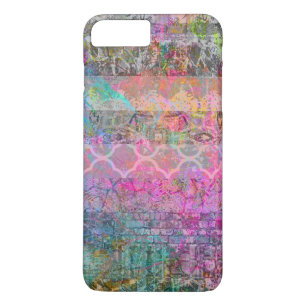 Coque Case-Mate Pour iPhone Jolie grunge d'abrégé sur bohémien d'aquarelle